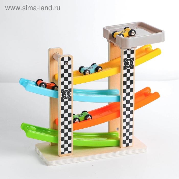 

Деревянная игрушка «Автотрек» 10×31×25 см