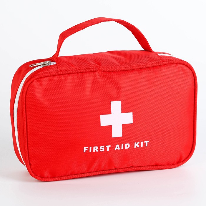 фото Аптечка дорожная first aid, цвет красный, 24х12х6 см nazamok