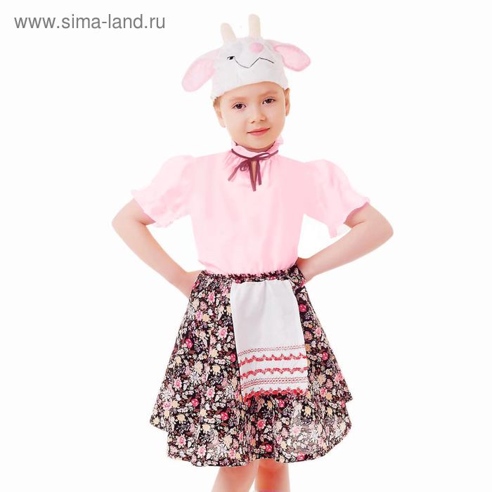 фото Карнавальный набор «козочка», юбка с фартуком, шапка, р. 28 страна карнавалия