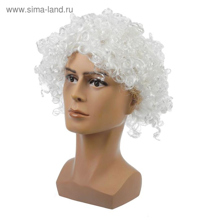 

Парик белый, мелкие кудри