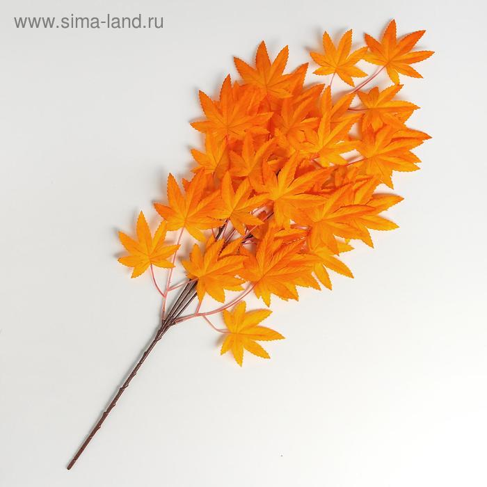 цена Декор «Листья на ветке», цвет оранжевый