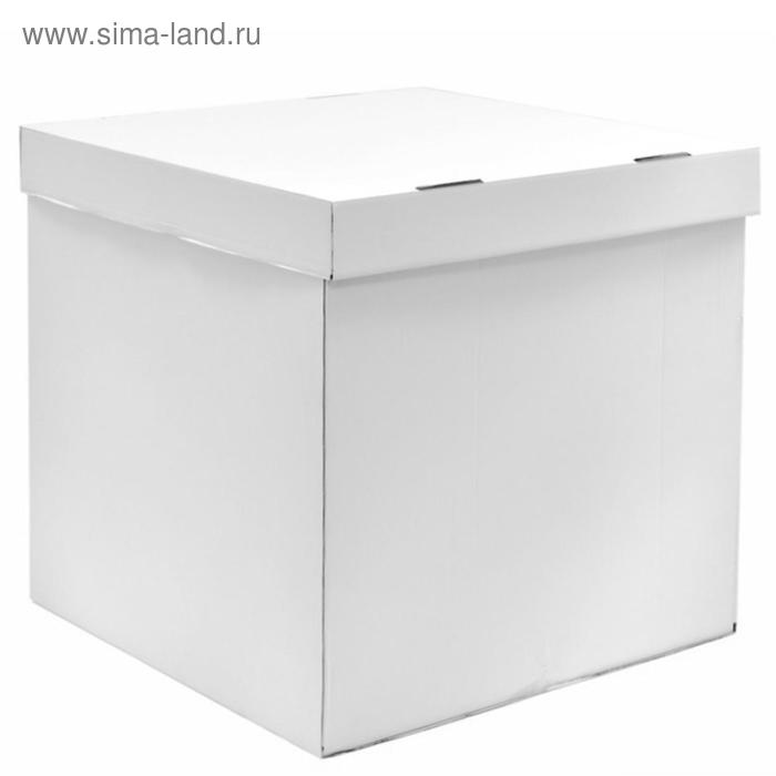 Коробка для воздушных шаров Белый, 60*60*60 см, набор 5 шт.