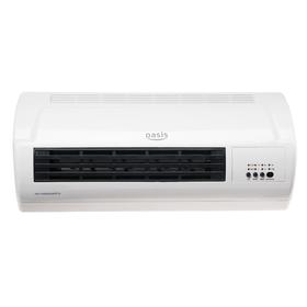 

Тепловентилятор Oasis NTB-20, 2000 Вт, настенный, пульт, таймер, белый