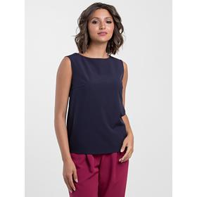 

Блузка женская, размер 50, цвет тёмно-синий