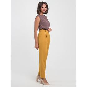 

Брюки женские, размер 50, цвет горчичный