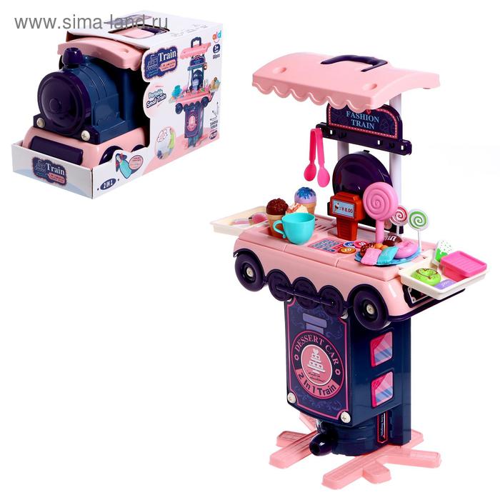 фото Игровой набор "кафетерий" в чемодане-паровозе