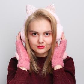 

Подарочный набор "Зимнего чуда!" (плюшевые наушники и митенки)