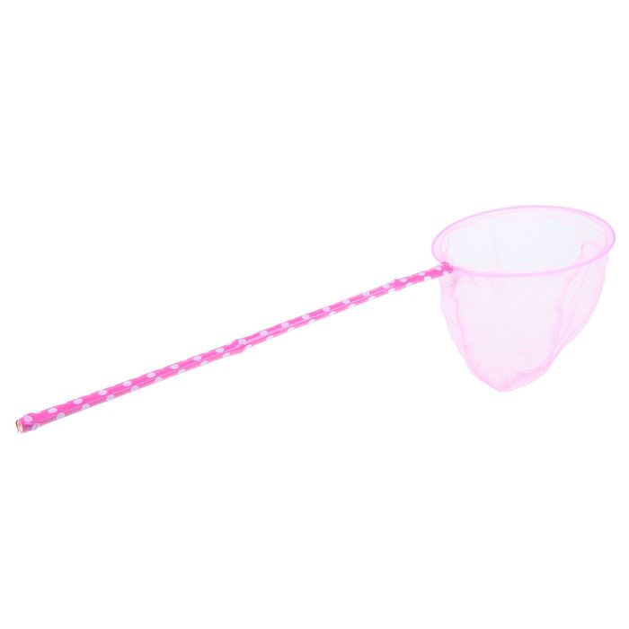 Сачок детский бамбуковая ручка 46 см, диаметр 15 см, цвета МИКС