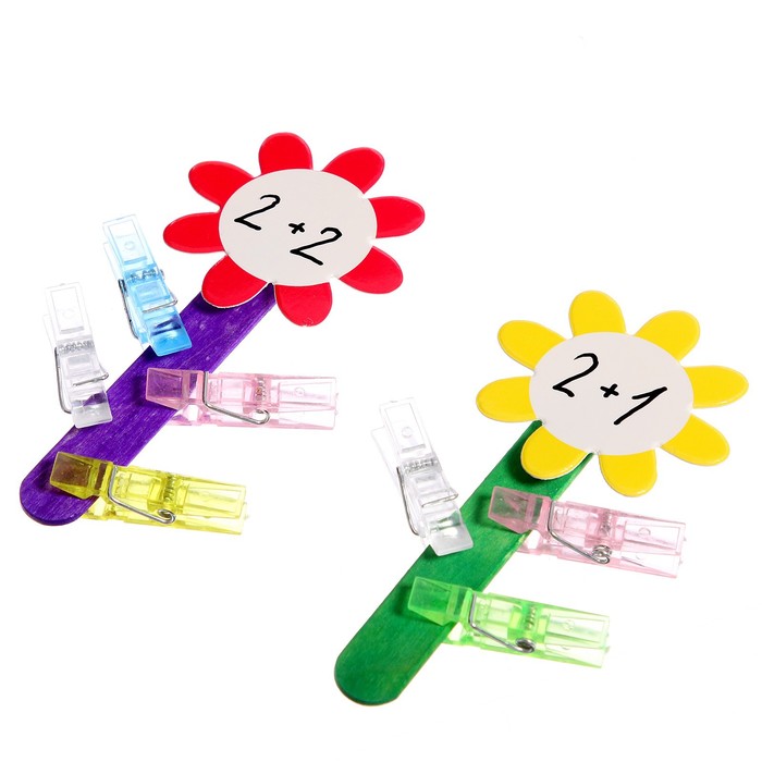 фото Развивающий набор «умные цветочки», с палочками iq-zabiaka