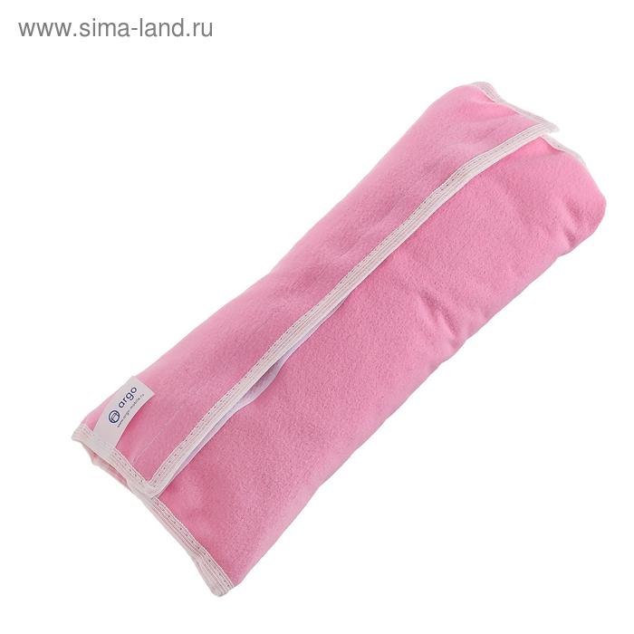 фото Подушка - накладка argo, детская, на ремень безопасности, розовая 29 х 11 х 9 см