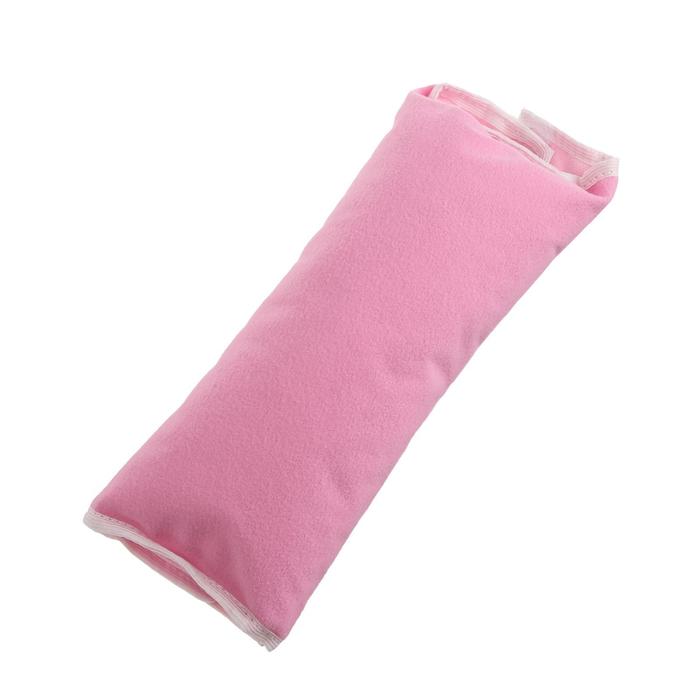 Подушка - накладка ARGO, детская, на ремень безопасности, розовая 29х11х9 см