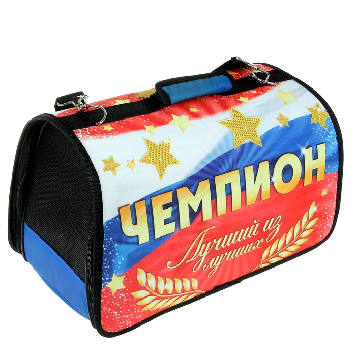 Сумка-переноска дизайнерская "Чемпион", 43 х 25 х 28 см
