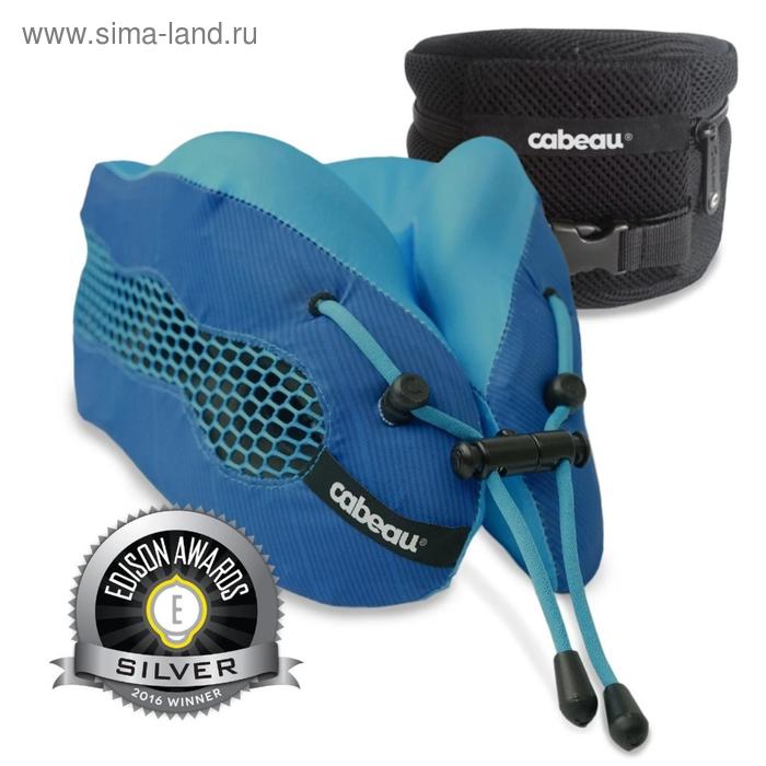 фото Подушка для путешествий evolution cool blue, размер 25x24x14 см cabeau