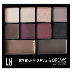 

Набор для век и бровей LN Professional Pro Palette: тени и воск, оттенок №01