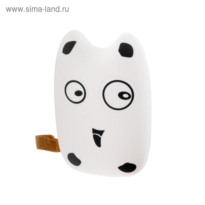 Внешний аккумулятор PB20 6000 мАч 2 А 2 USB белый принт 002 58900₽