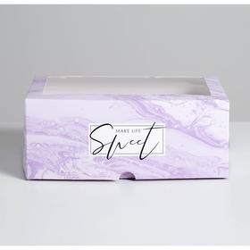 

Коробка на 6 капкейков Make life sweet 17 х 25 х 10см