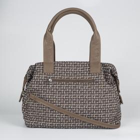 

Сумка женская, отдел на молнии, 2 наружных кармана, бежевый