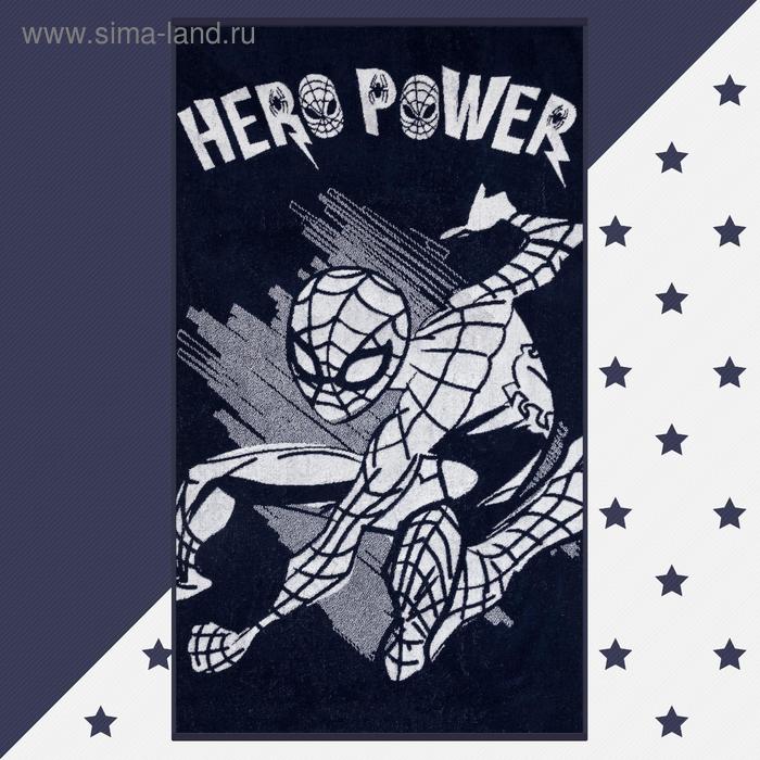 Полотенце махровое Hero power Человек Паук, 70х130 см, 100% хлопок, 420гр/м2
