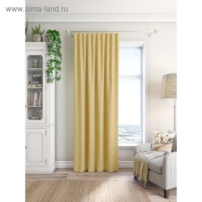 фото Портьерная штора, размер 200x260 см жёлтый arco doro
