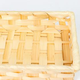 

Плошка плетеная, 23х15х4, бамбук