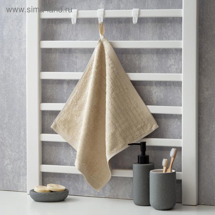 фото Полотенце махровое крошка я "simple" 34*34 см, цв.бежевый, 100% бамбук, 420 гр/м2