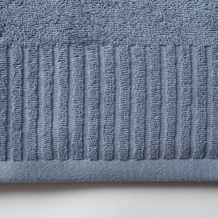 фото Полотенце махровое этель «минимализм» 70х140 см, цвет синий 100% хлопок, 360 гр/м2