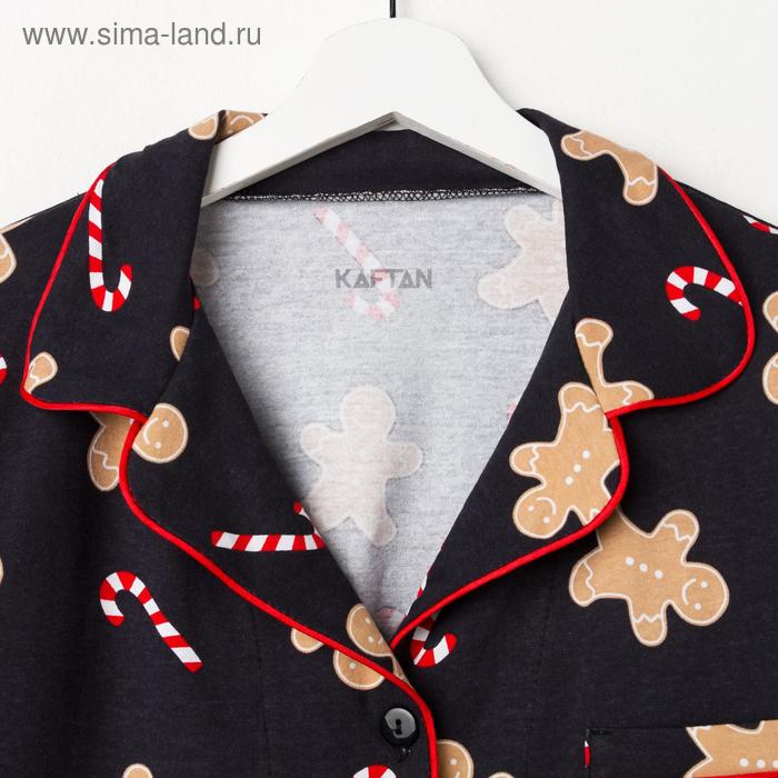 

Пижама новогодняя женская KAFTAN Печеньки, цвет чёрный, размер 40-42