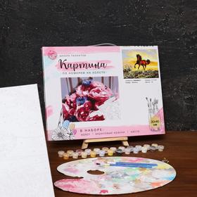 

Картина по номерам на холсте с подрамником «Грациозный бег коня», 40х30 см