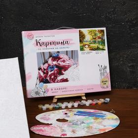 

Картина по номерам на холсте с подрамником «Домик в лесу», 40х30 см