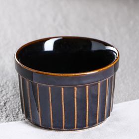Форма для выпечки 'Рамекин', черная, керамика, 0.2 л Ош