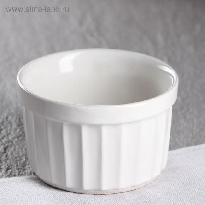 

Форма для запекания "Рамекин", белая, керамика, 0.2 л, 1 сорт