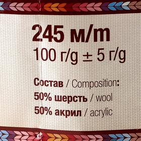 Пряжа "Гармония" 50% шерсть, 50% акрил 245м/100гр (198 мандарин) от Сима-ленд