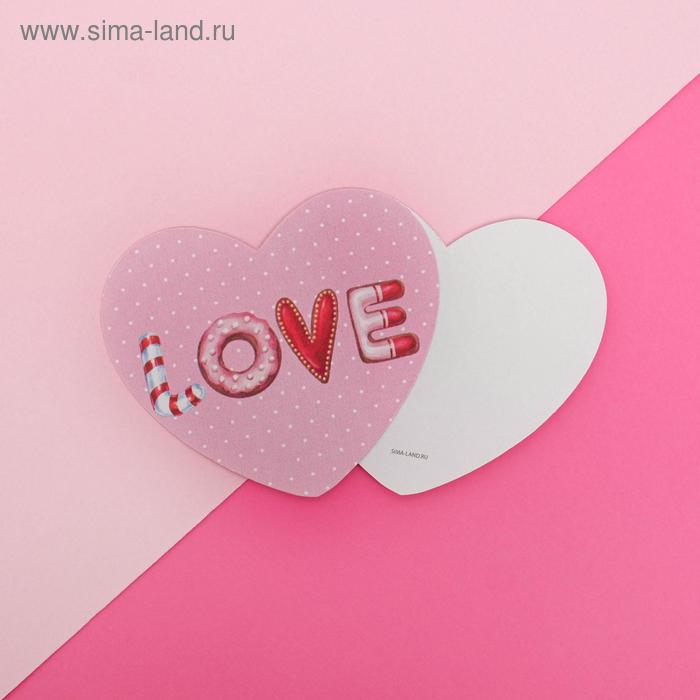 

Открытка-валентинка «Love», 7 х 6см