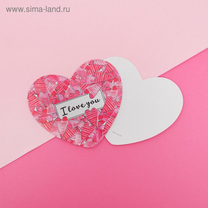 

Открытка-мини «I LOVE YOU», 7 х 6см