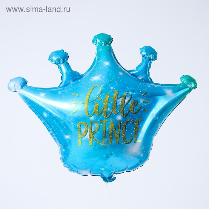 Шар фольгированный 26 «Корона голубая» корона голубая