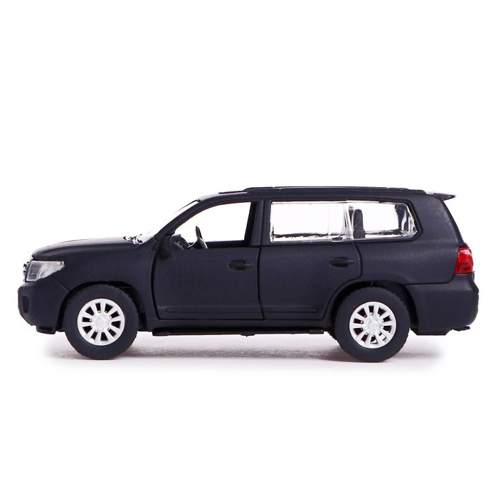 

Машина металлическая Toyota Land Cruiser, 12,5 см, инерция, цвет чёрный матовый