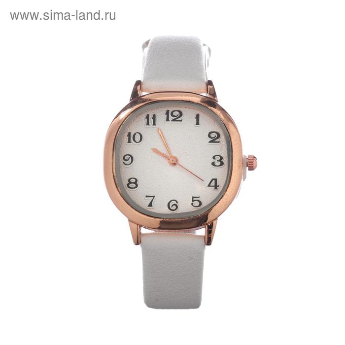 Часы наручные кварцевые женские Иса, d-3 см, экокожа, белые наручные часы кварцевые женские d 3 5 см белые серебряный