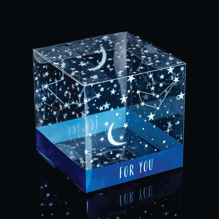 

Подарочная коробка ПВС, For you 12 х 12 х 12 см