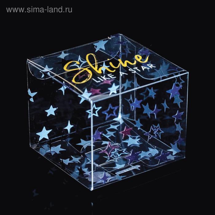 

Подарочная коробка ПВС, Shine 5 х 5 х 5 см
