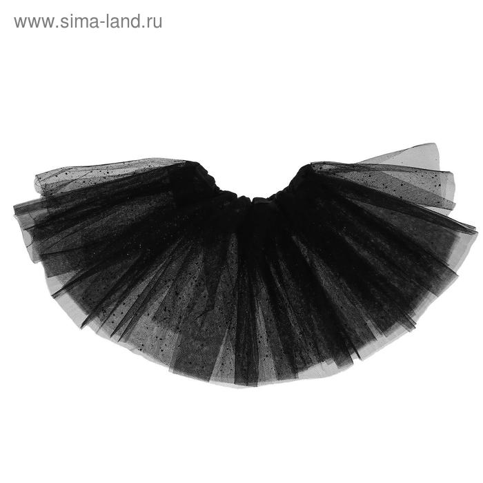 Карнавальная юбка «Девочка», цвет чёрный