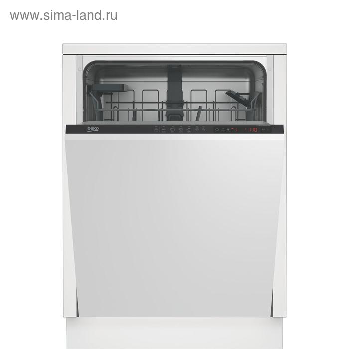 Посудомоечная машина Beko DIN24310, класс А+, 13 комплектов, 4 программы, белая