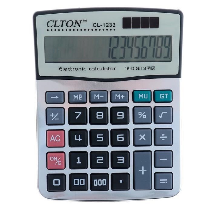

Калькулятор настольный, Clton CL-1233, 16-разрядный
