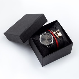 Подарочный набор 2 в 1 'Аем': наручные часы и браслет, d-3.5 см Ош
