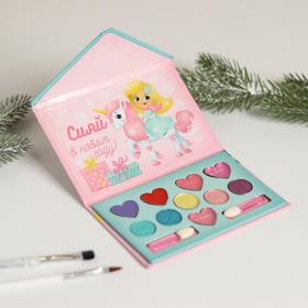 

Набор косметики для девочки «Сияй в Новом году!», тени 5 цв по 1,3 гр, блеск 5 цв по 0,8 гр