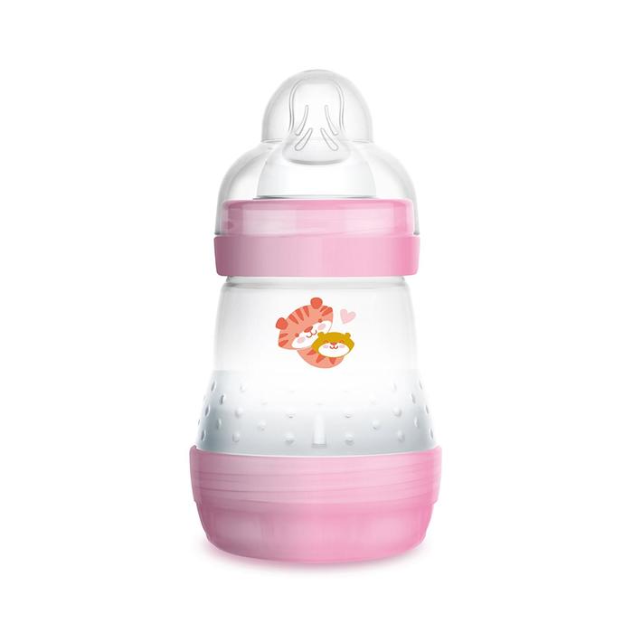 Бутылочка для кормления EasyStart, с системой анти-колик, 160мл., цвет розовый, с функцией самостерилизации, 0+