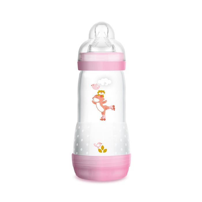 Бутылочка для кормления Easy Start, 320 мл., цвет розовый, с функцией самостерилизации, от 4 месяцев