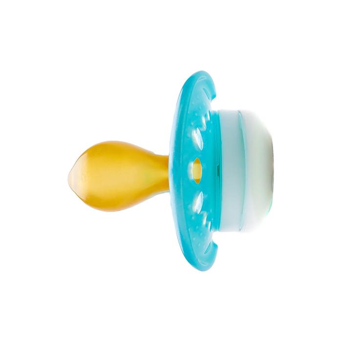 Пустышка из латекса с контейнером Original, 2 шт., цвет белый/зелёный, от 6 месяцев