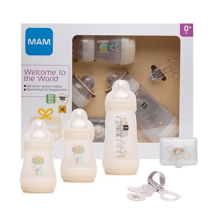 фото Подарочный набор для новорожденных welcome to the world giftset, цвет бежевый, 0+ mam