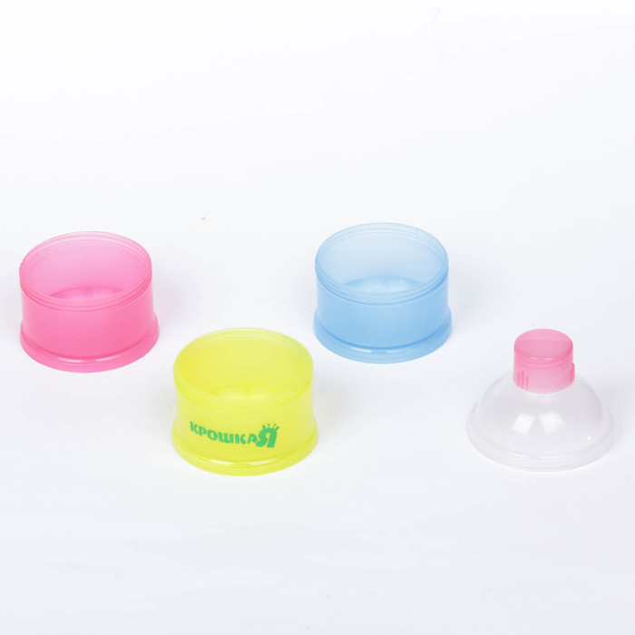 Контейнер пищевой для хранения детского питания, порционный сборный 3 секции, от 0 мес.