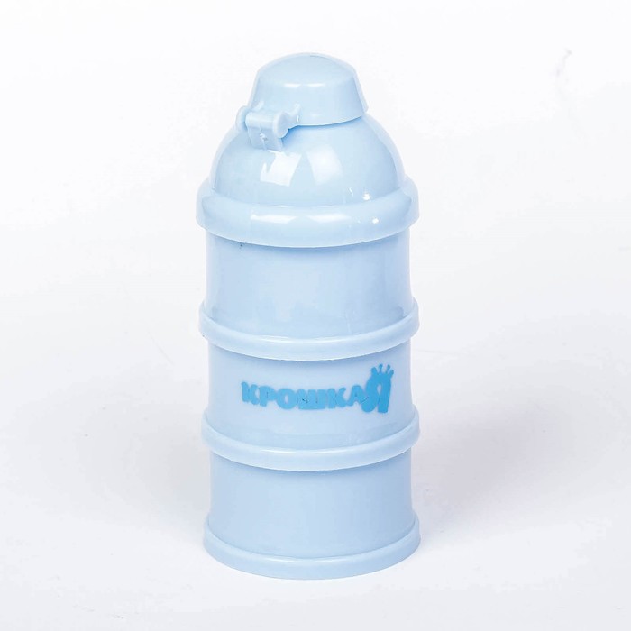 Контейнер пищевой для хранения детского питания, порционный сборный 3 секции, от 0 мес., цвета МИКС